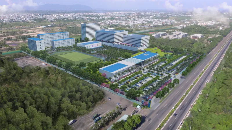 Toàn cảnh khuôn viên Trường Đại học Bà Rịa – Vũng Tàu